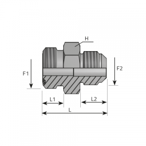 Adapter male ORFS – male JIC. (AMO..MJ)